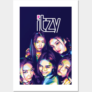 Itzy kpop WPAP Posters and Art